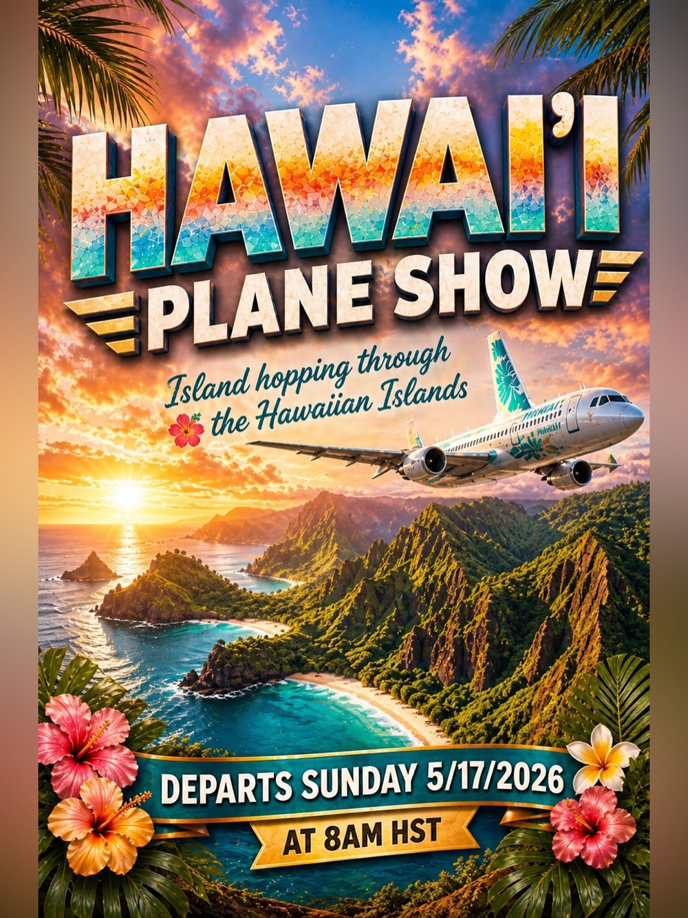 Hawai’i Island Hopping Plane Show SUNDAY 05/17